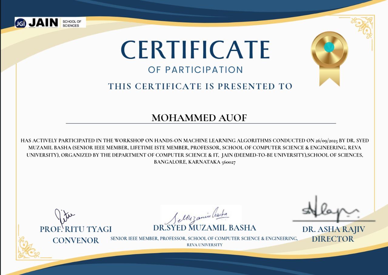 ML Algorithms Workshop